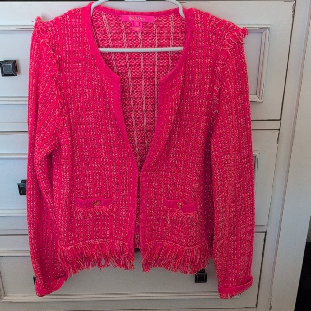 Lilly Pulitzer Vibrant Pink Knit Sweater
